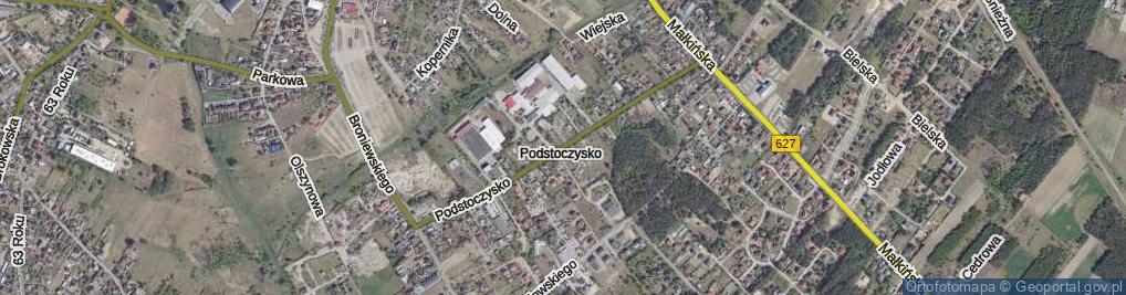 Zdjęcie satelitarne Podstoczysko ul.